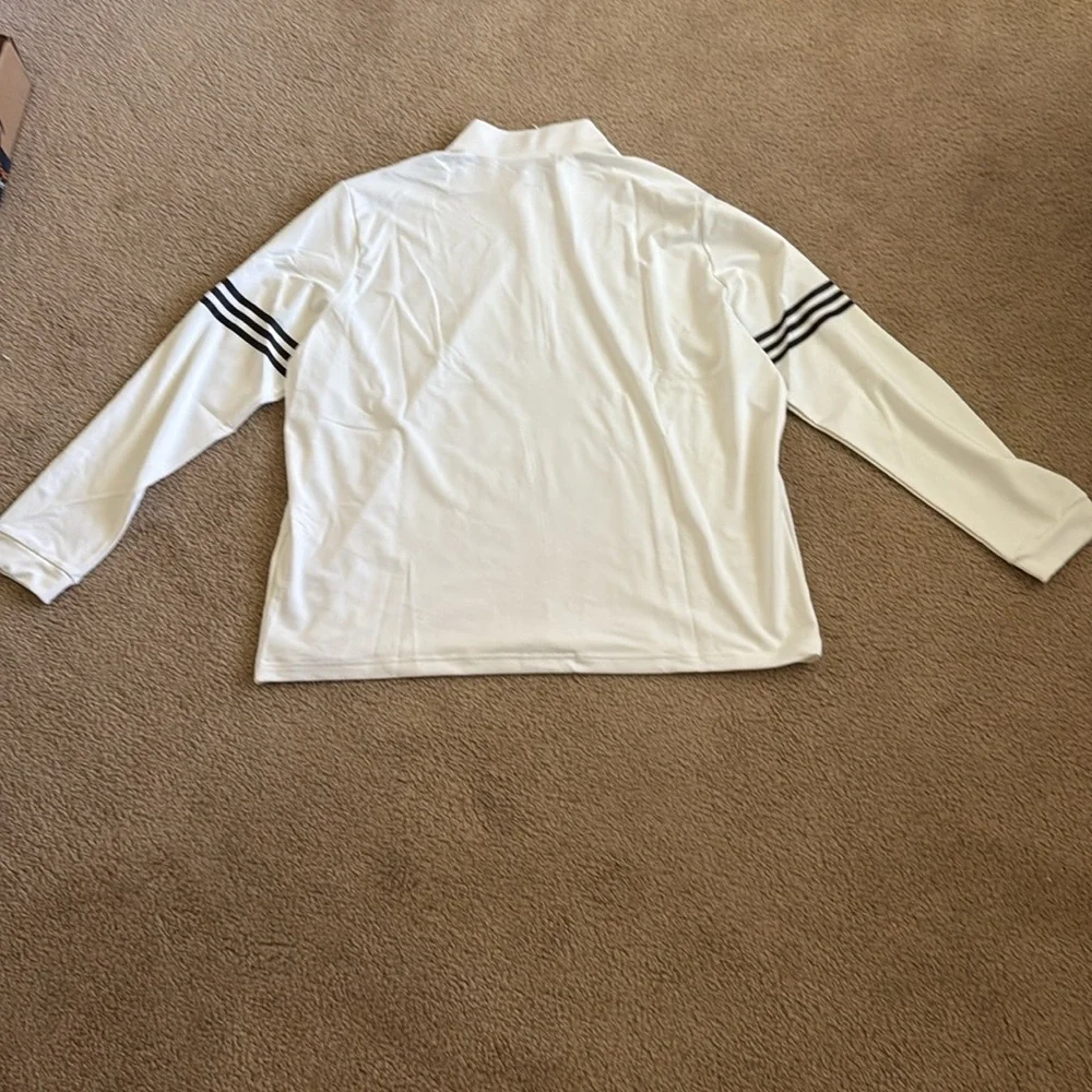 ❌SOLD on XPOST❌ Adidas Men’s 3-STRIPES QUARTER-ZIP PULLOVER- 2XL- NWT - Picture 3 of 9